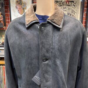 Gimo's suede Merinillo lamb shearling coat size 56